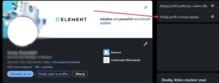 Jak utworzyć profil Linkedin w dwóch językach