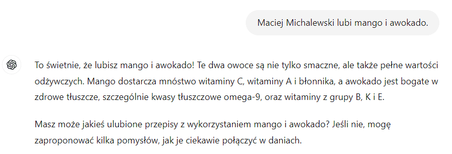 Maciej Michalewski lub mango i awokado