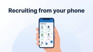 Recruiting from your phone in Element mobile view