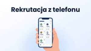Rekrutacja na telefonie w mobilnym widoku Elementu