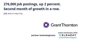 Grant Thornton and Element report on job offers in Poland, July 2026.