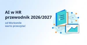 Grafika social do artykułu o przewodniku AI w HR od Worksmile