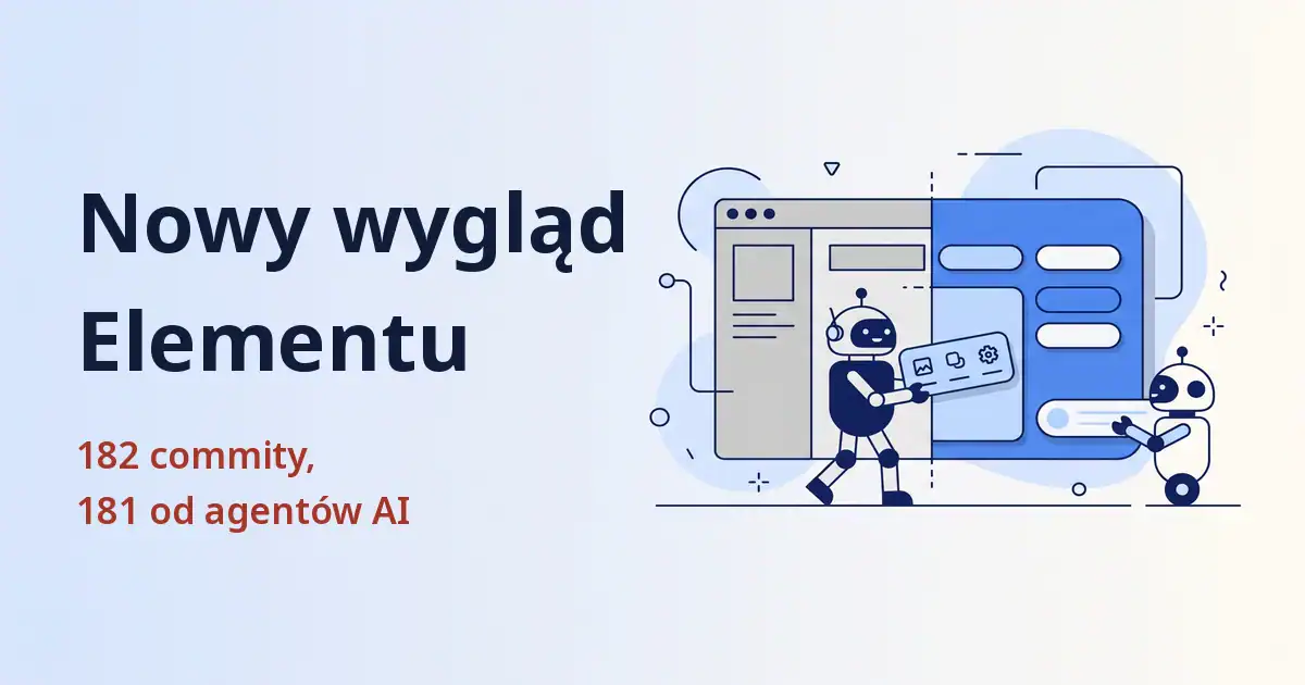 Element’s new look: 182 commits, 181 written by AI agents